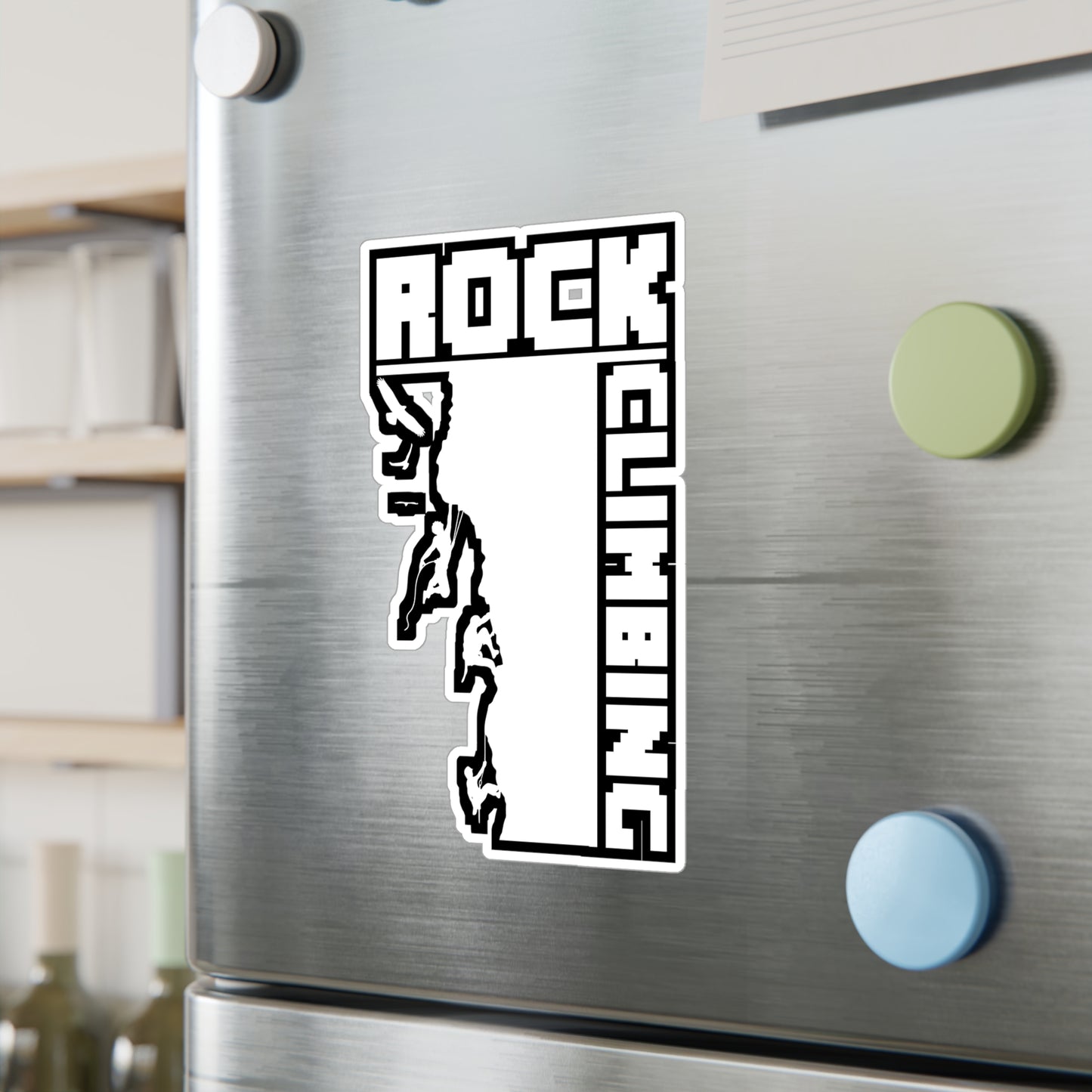 Rock Climbing - Climbing Sticker for Laptop Sticker. Water Bottle Sticker, Vinyl Bouldering Decal - Climbing Gift