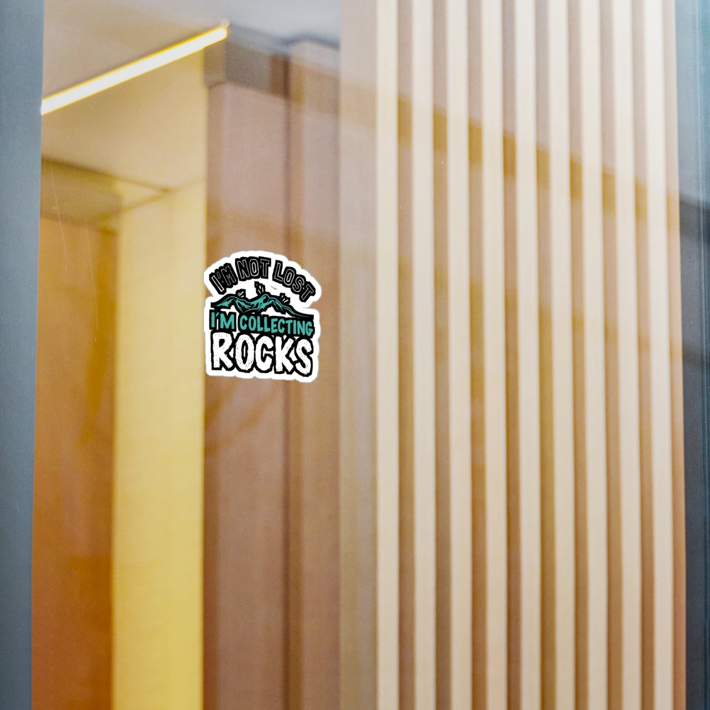 I'm Not Lost I'm Collecting Rocks - Geology Sticker for Laptop Sticker. Water Bottle Sticker, Vinyl Geologist Decal - Geology Gift