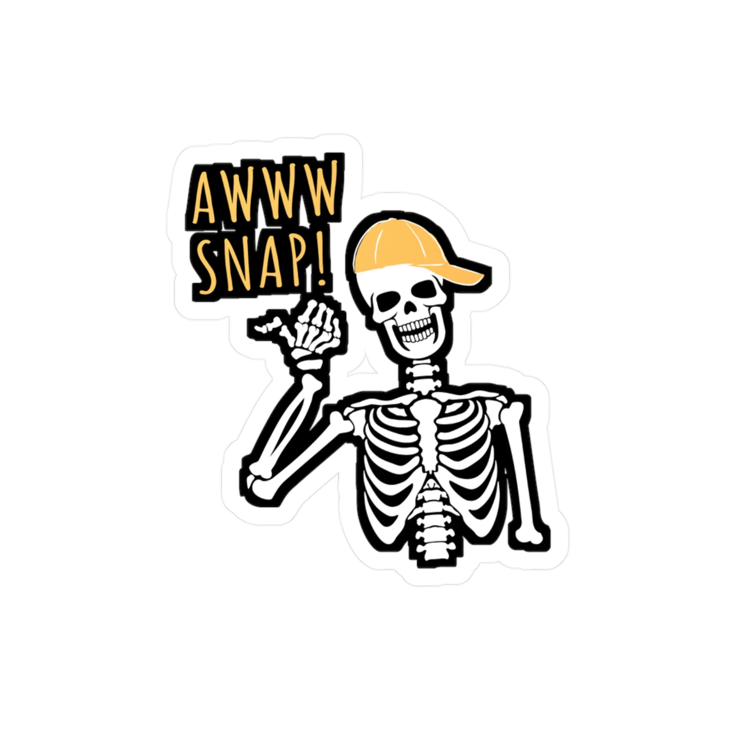 Awww Snap - Broken Sticker for Car Window Laptop Sticker. Water Bottle Sticker, Vinyl Arm Decal, Fracture Sticker - Broken Gift