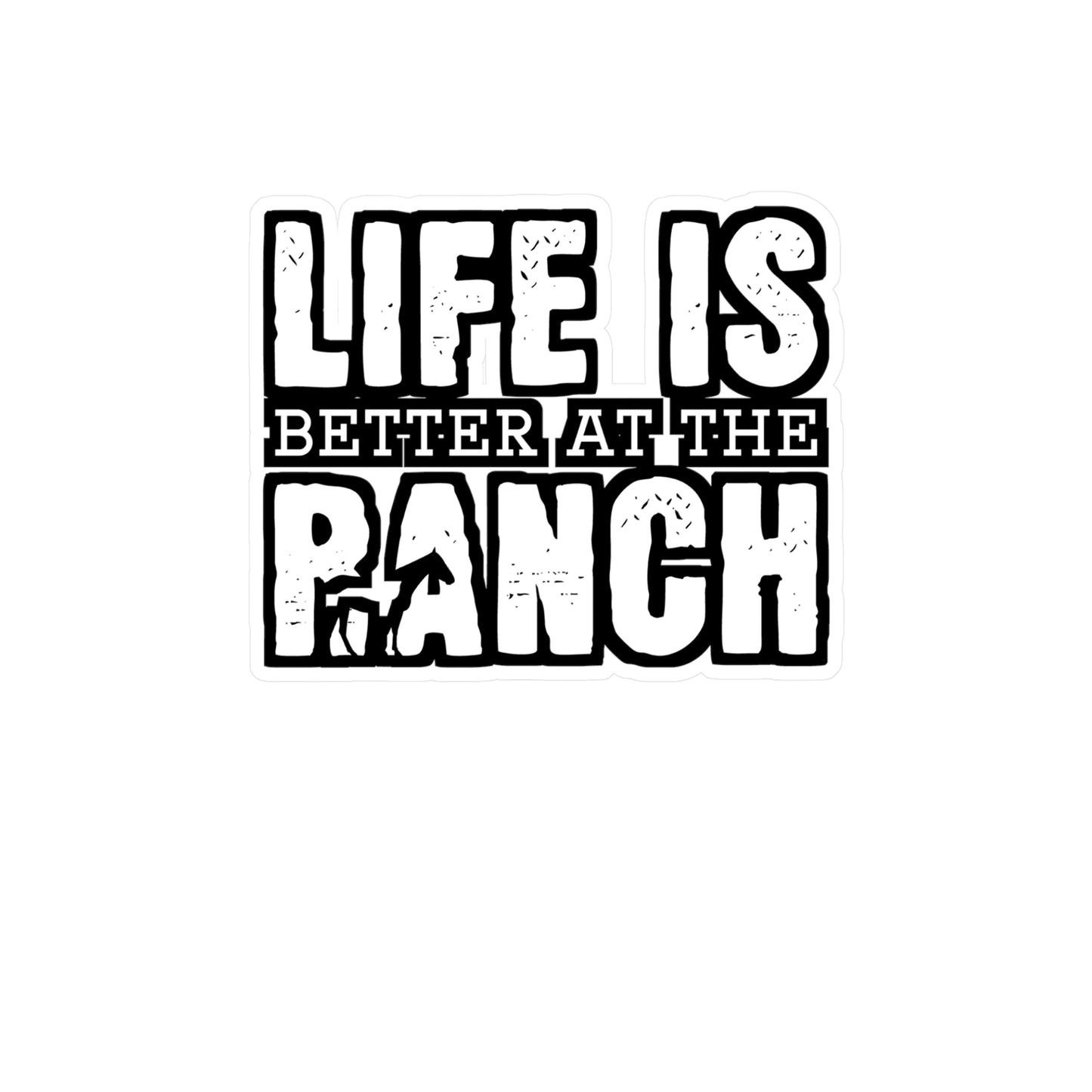 Life Is Better At The Ranch | Farmer Sticker | Tractor Decals | Livestock Laptop Sticker | Farmer Gift | Tractor Gift