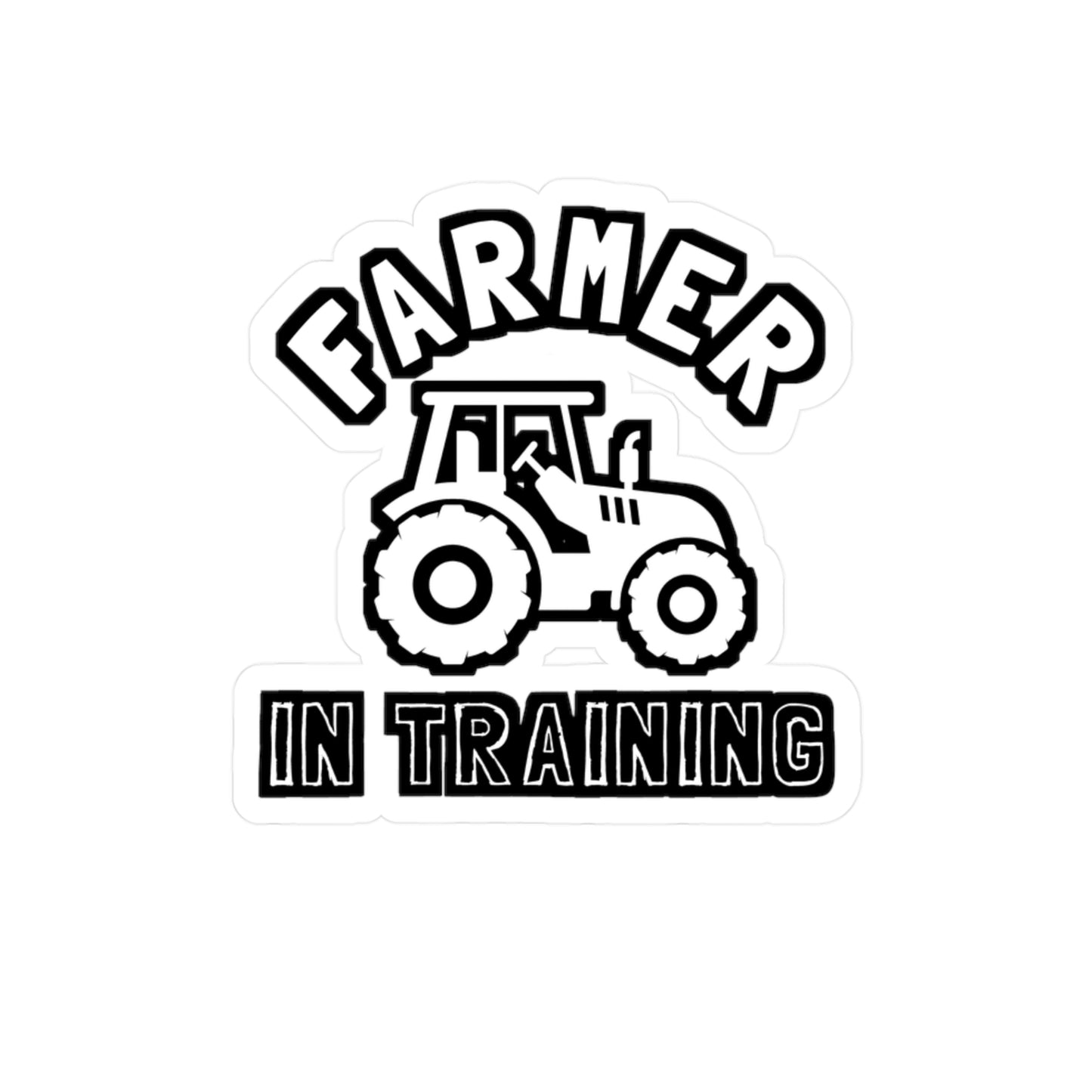 Farmer in Training - Farmer Sticker for Laptop Sticker. Water Bottle Sticker, Vinyl Tractor Decal - Farmer Gift