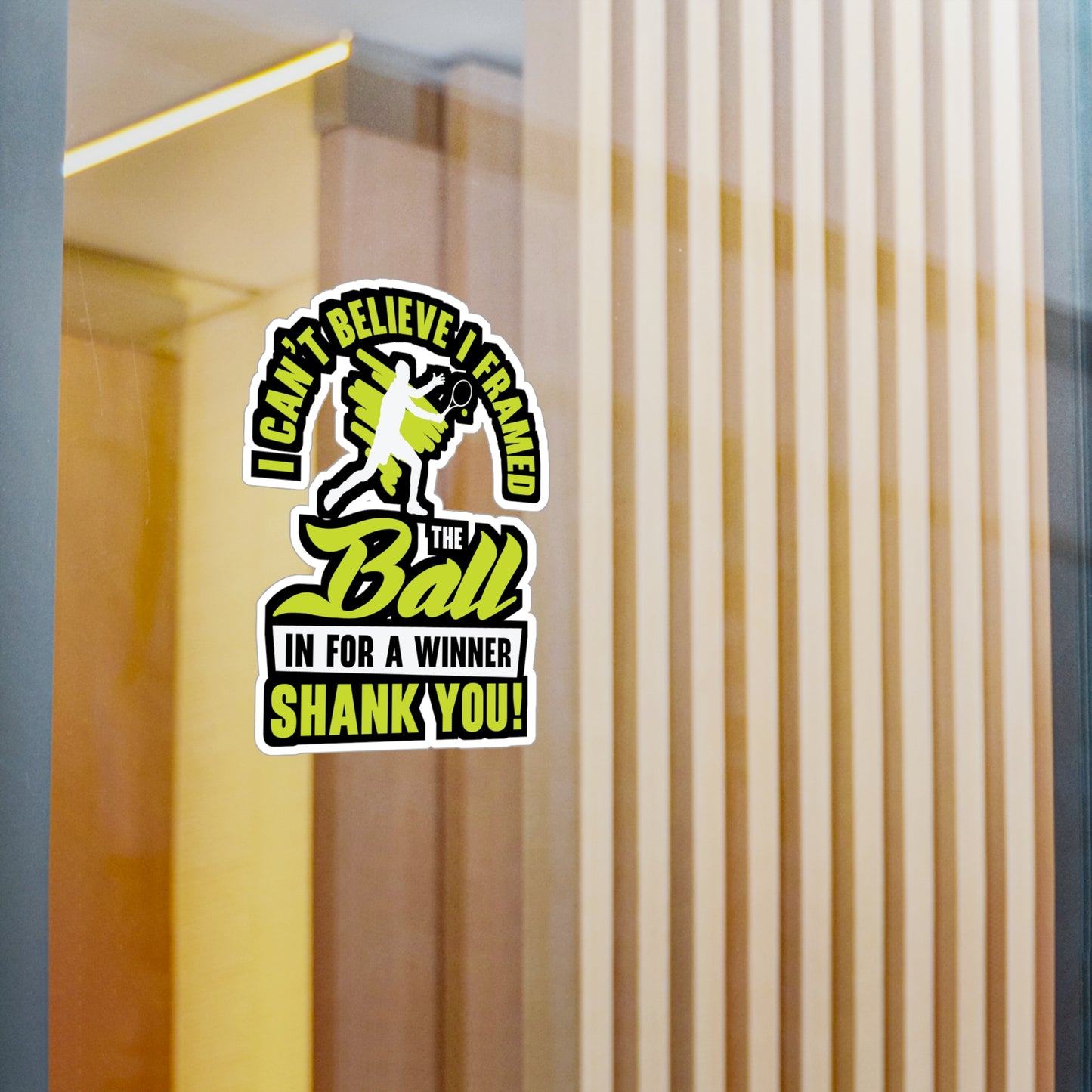 I Framed The Ball - Padel Sticker for Laptop Sticker. Water Bottle Sticker, Vinyl Padel court Decal - Padel Gift