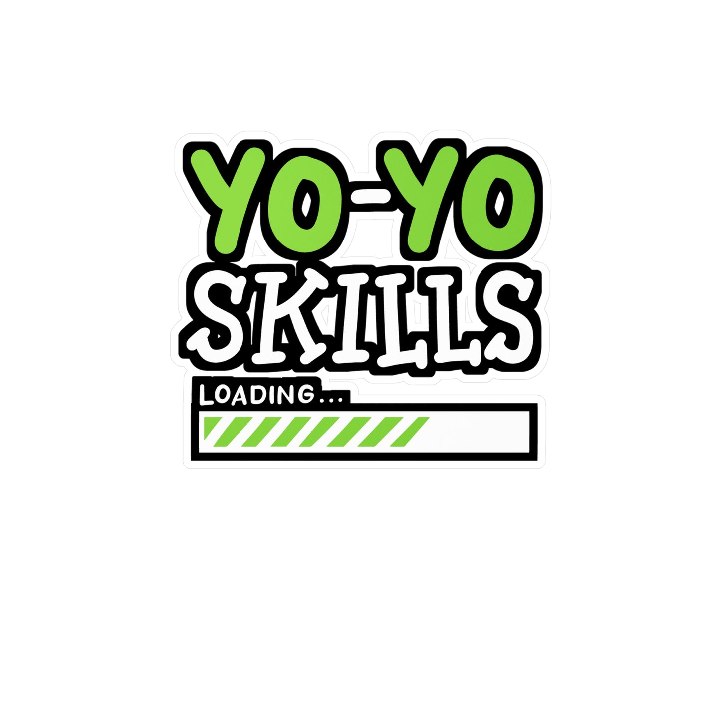 YoYo Skills Loading - Yoyo Sticker for Car Window Laptop Sticker. Water Bottle Sticker, Vinyl Game Decal, 90s Sticker - Yoyo Gift