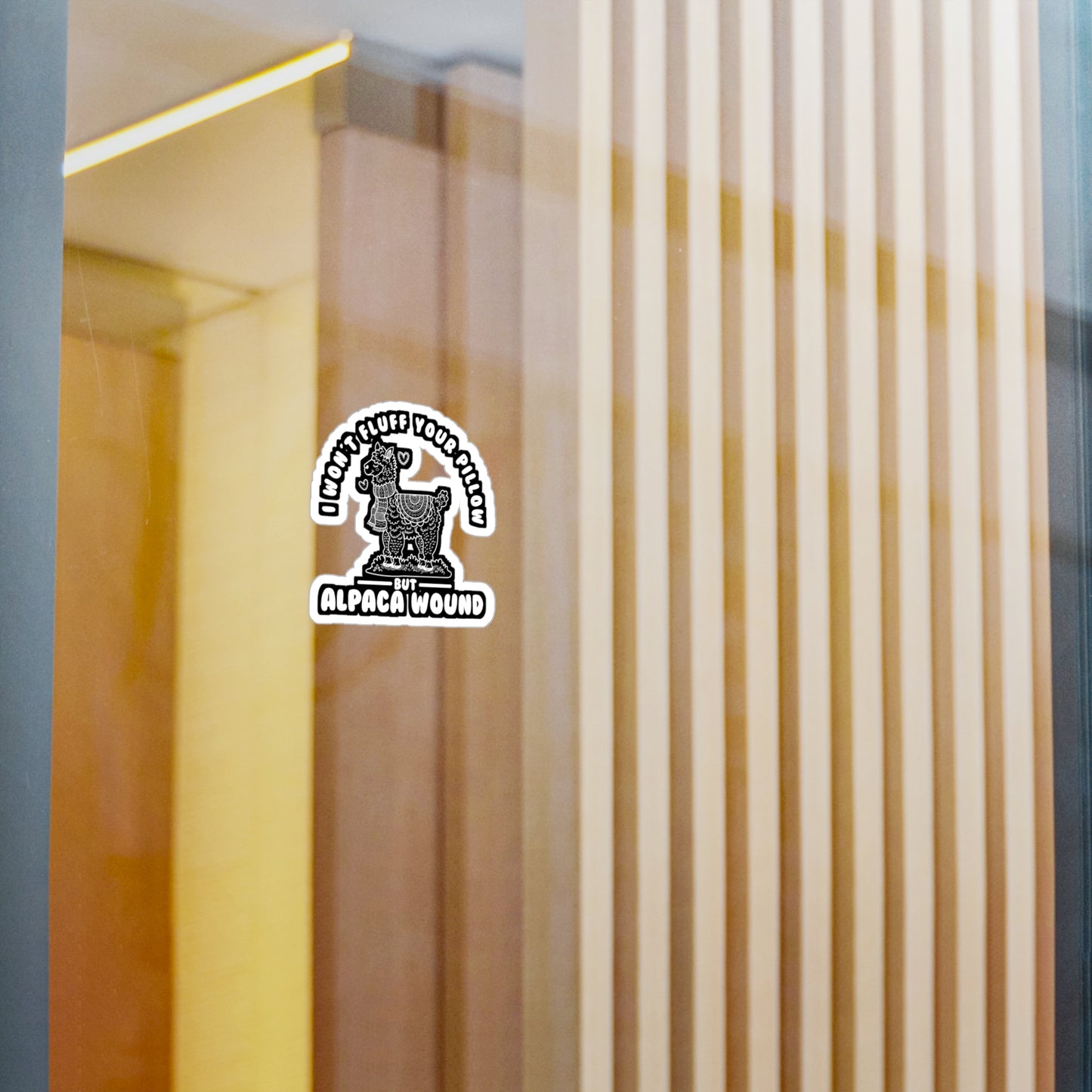 I Won't Fluffy Your Pillow But Alpaca Wound - Alpaca Sticker for Laptop Sticker. Water Bottle Sticker, Vinyl Alpacas Decal - Alpaca Gift