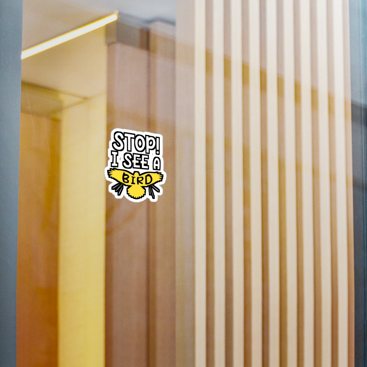 I See A Bird | Birdwatcher Sticker | Binocular Decals | Bird nerd Laptop Sticker | Birdwatcher Gift | Binocular Gift