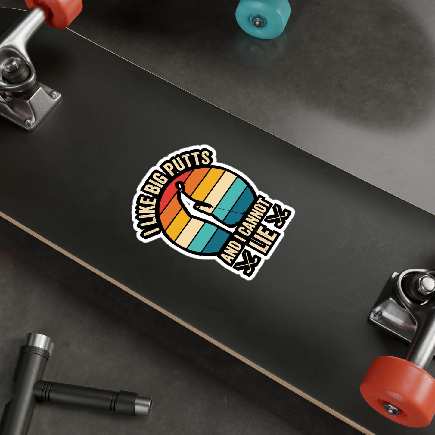 I Like Big Putts - Golf Sticker for Car Window Laptop Sticker. Water Bottle Sticker, Vinyl Golfing Decal, Golfer Sticker - Golf Gift