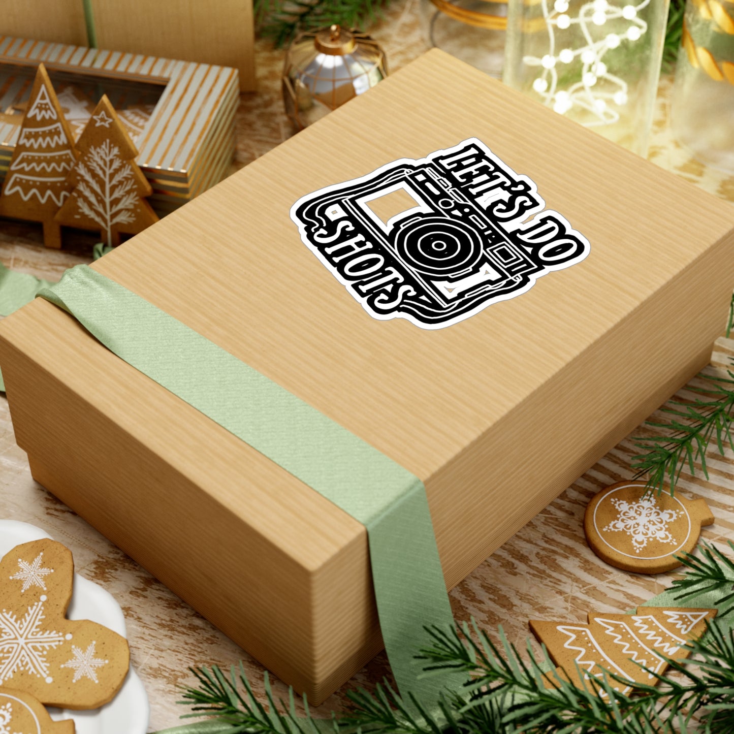 Let's Do Shots - Photography Sticker for Laptop Sticker. Water Bottle Sticker, Vinyl Shooting Decal - Photography Gift