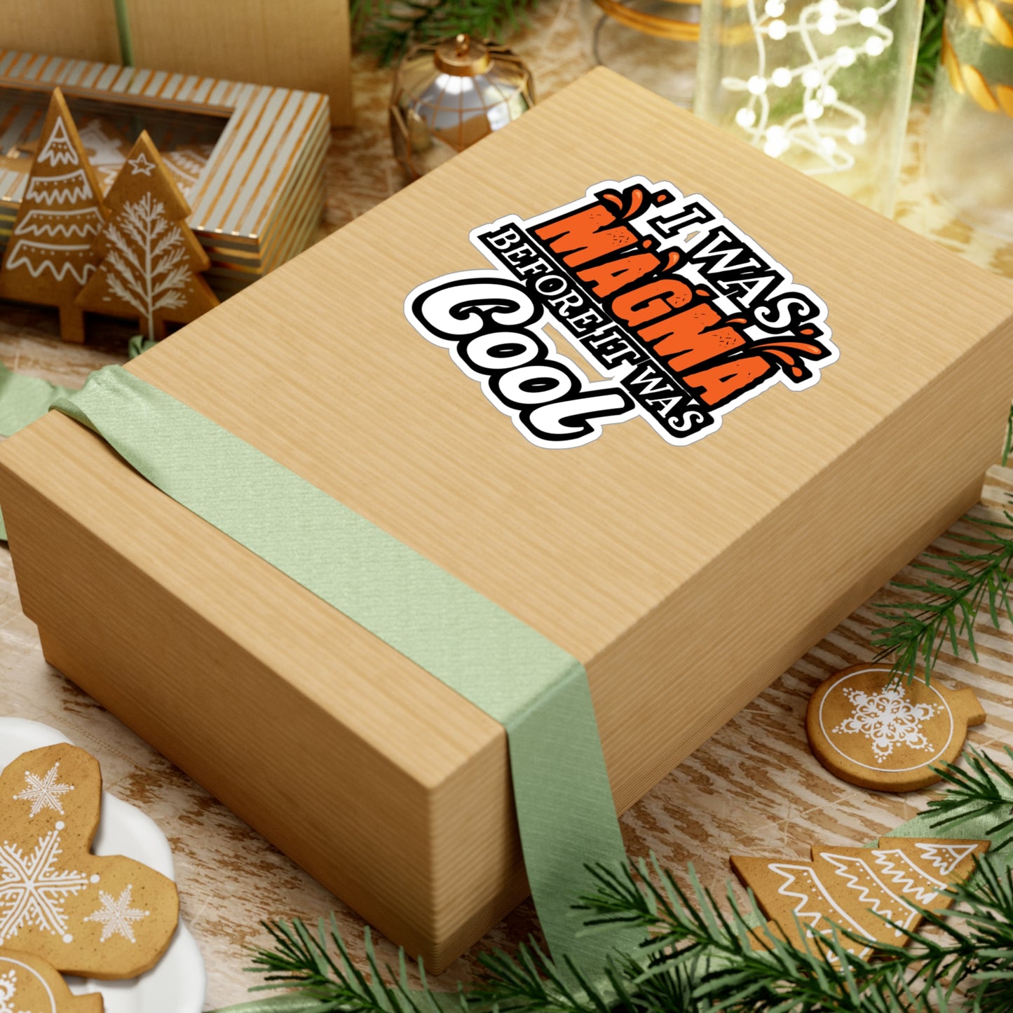 I Was Magma Before It Was Cool - Geology Sticker for Laptop Sticker. Water Bottle Sticker, Vinyl Geologist Decal - Geology Gift