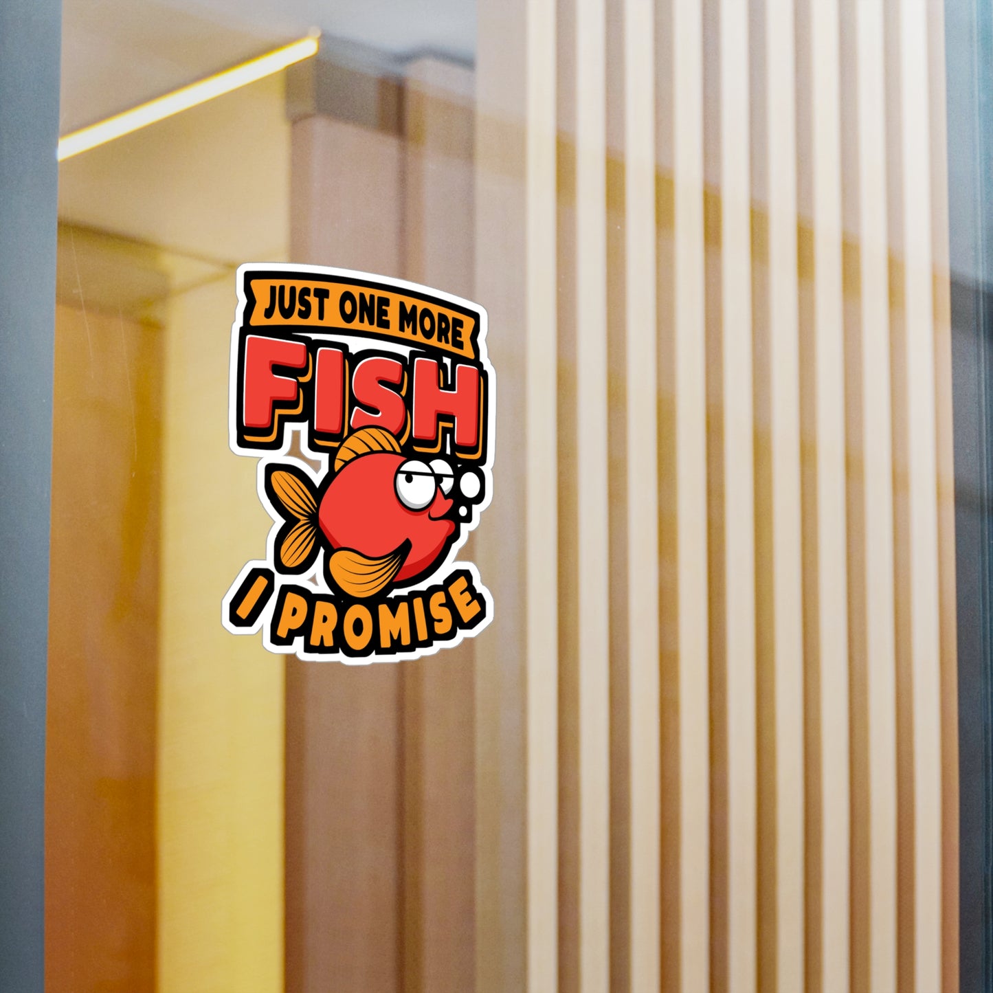 Just One More Fish I Promise - Aquarist Sticker for Laptop Sticker. Water Bottle Sticker, Vinyl Aquascaping Decal - Aquarist Gift