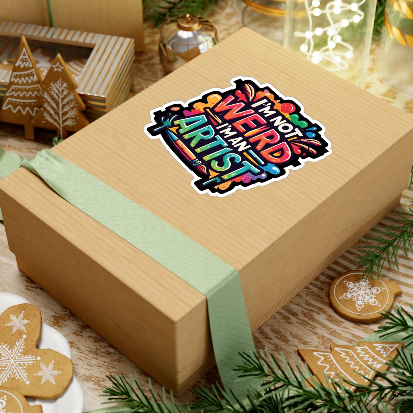 Im Not Weird Im an Artist - Artist Sticker for Laptop Sticker. Water Bottle Sticker, Vinyl Creative Decal - Artist Gift