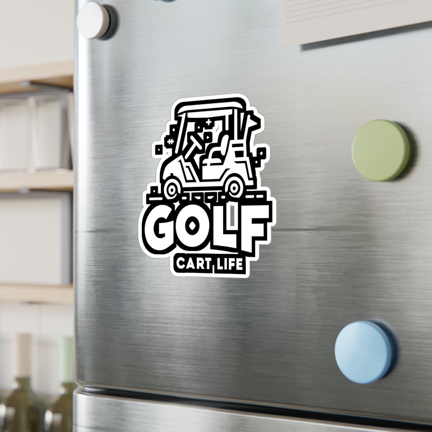 Golf Cart Life - Golf Sticker for Car Window Wall Laptop Sticker. Water Bottle Sticker, Vinyl Golfer Decal, Hole Sticker - Golf Gift