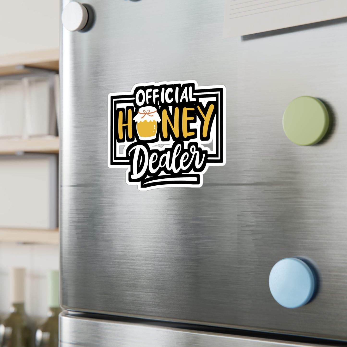 Official Honey Dealer - Beekeeping Sticker for Laptop Sticker. Water Bottle Sticker, Vinyl Brood Decal - Beekeeping Gift