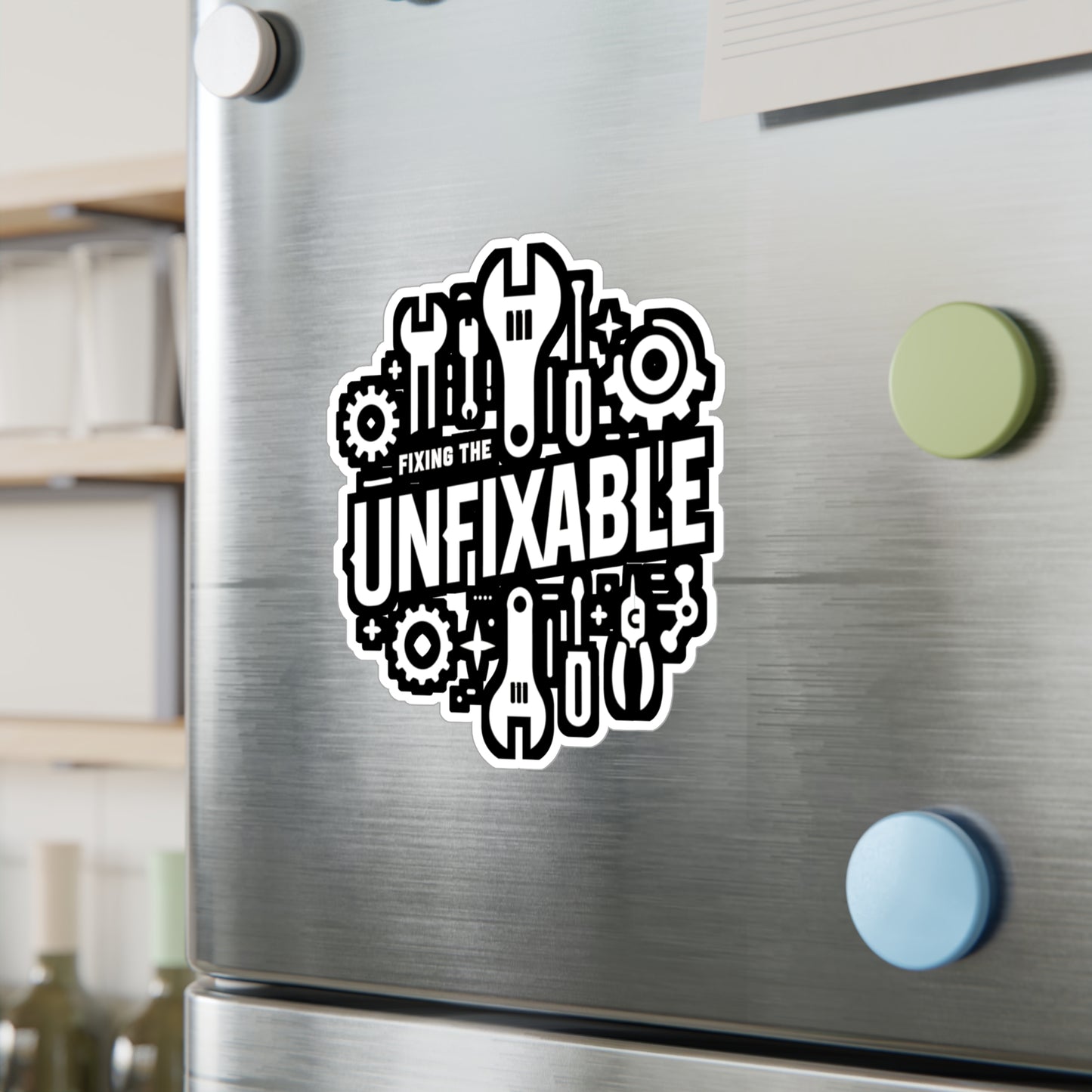 Fixing the Unfixable - Auto-mechanic Sticker for Laptop Sticker. Water Bottle Sticker, Vinyl Mechanic Decal - Auto-mechanic Gift