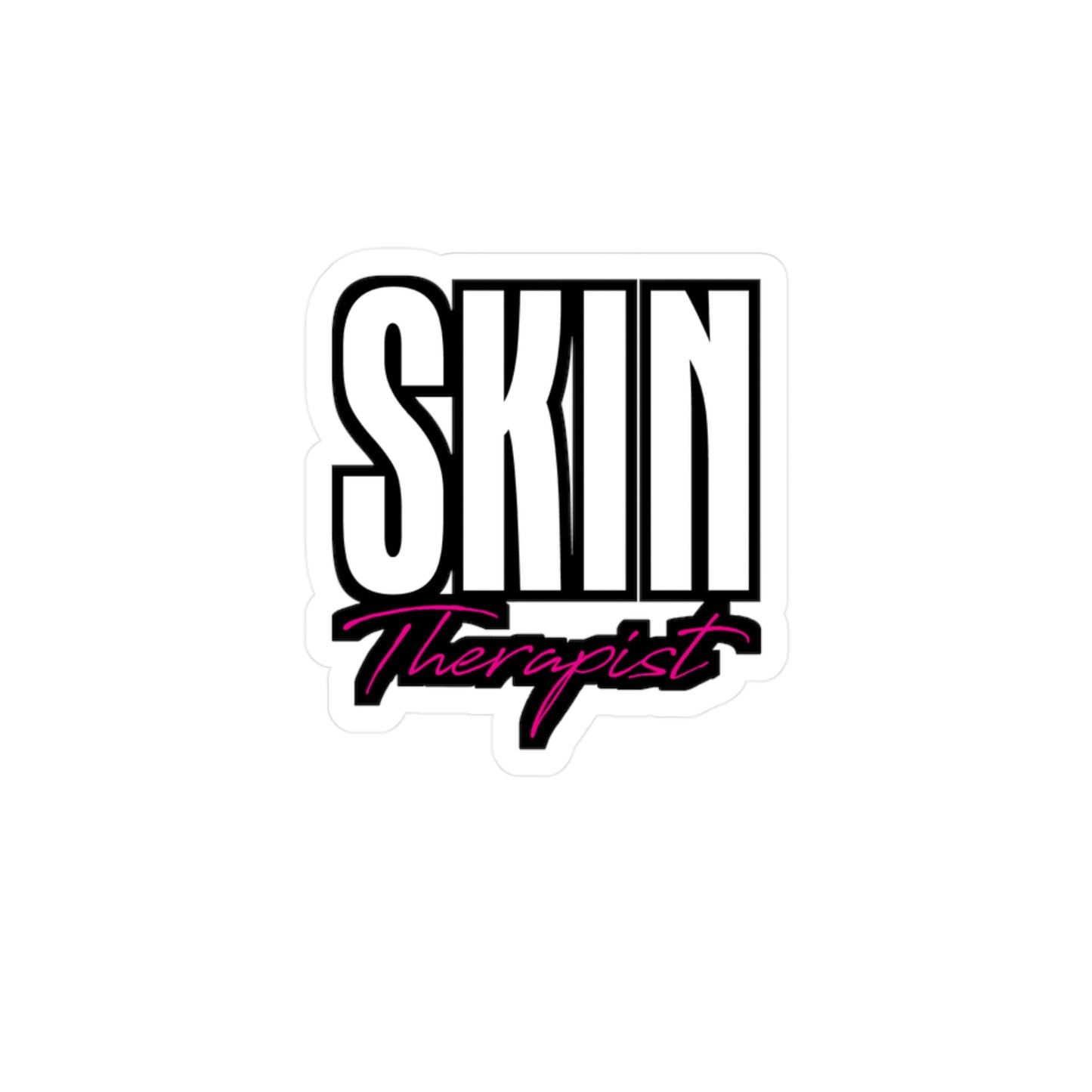 Skin Therapist - Makeup-artist Sticker for Laptop Sticker. Water Bottle Sticker, Vinyl Lashes Decal - Makeup-artist Gift