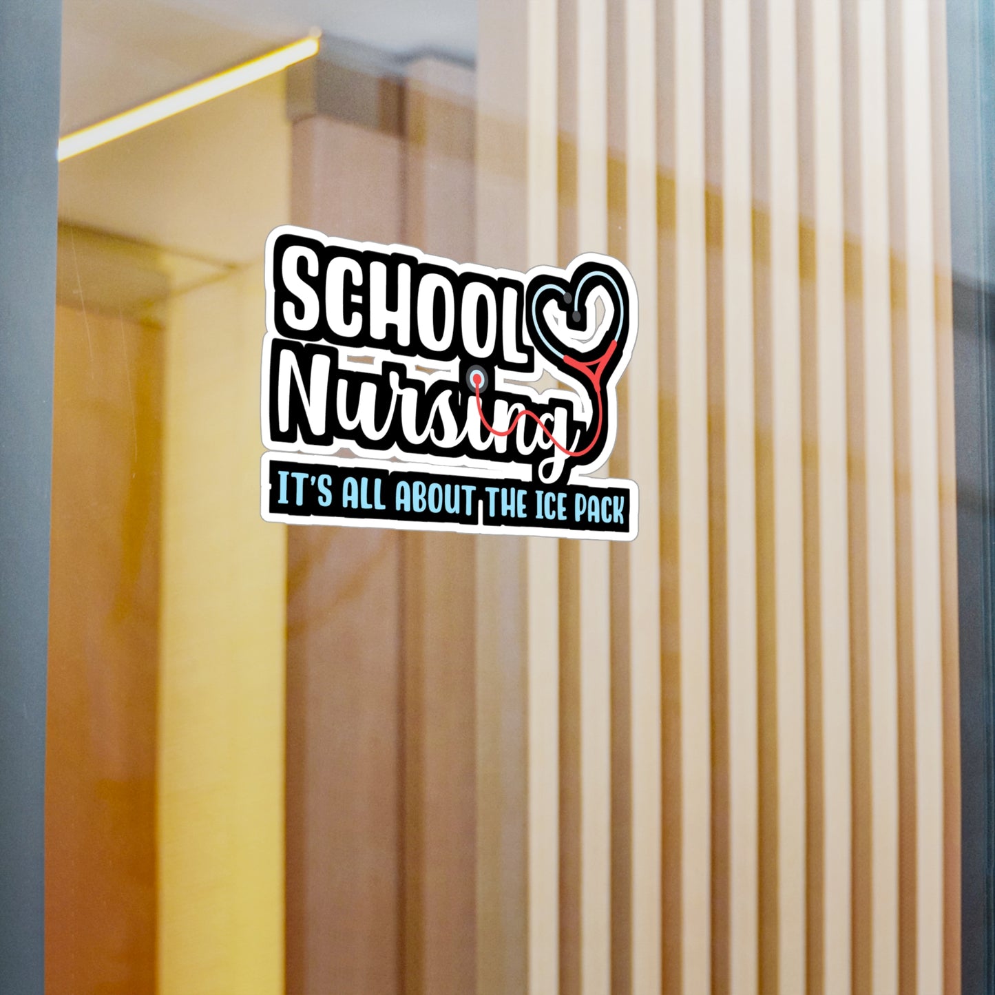 School Nursing It's All About the Ice Pack | School-nurse Sticker | Nursery Decals | School-nurse Gift