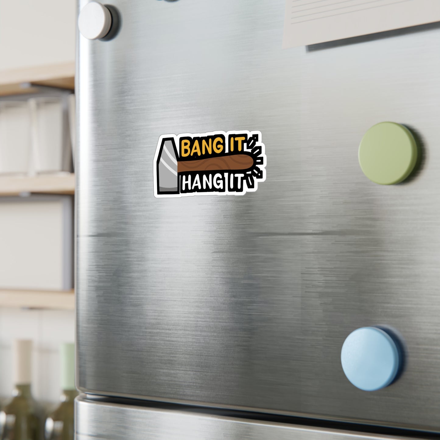 Bang It And Hang It - Sheet-metal-worker Sticker for Laptop Sticker. Water Bottle Sticker, Vinyl Blacksmith Decal - Sheet-metal-worker Gift
