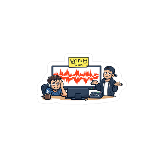 Audio Engineer Sticker “We’ll Fix It!” Funny Sound Engineer Monitor Audio Technician Vinyl sticker Decals Waterproof for Laptop, Water Bottle