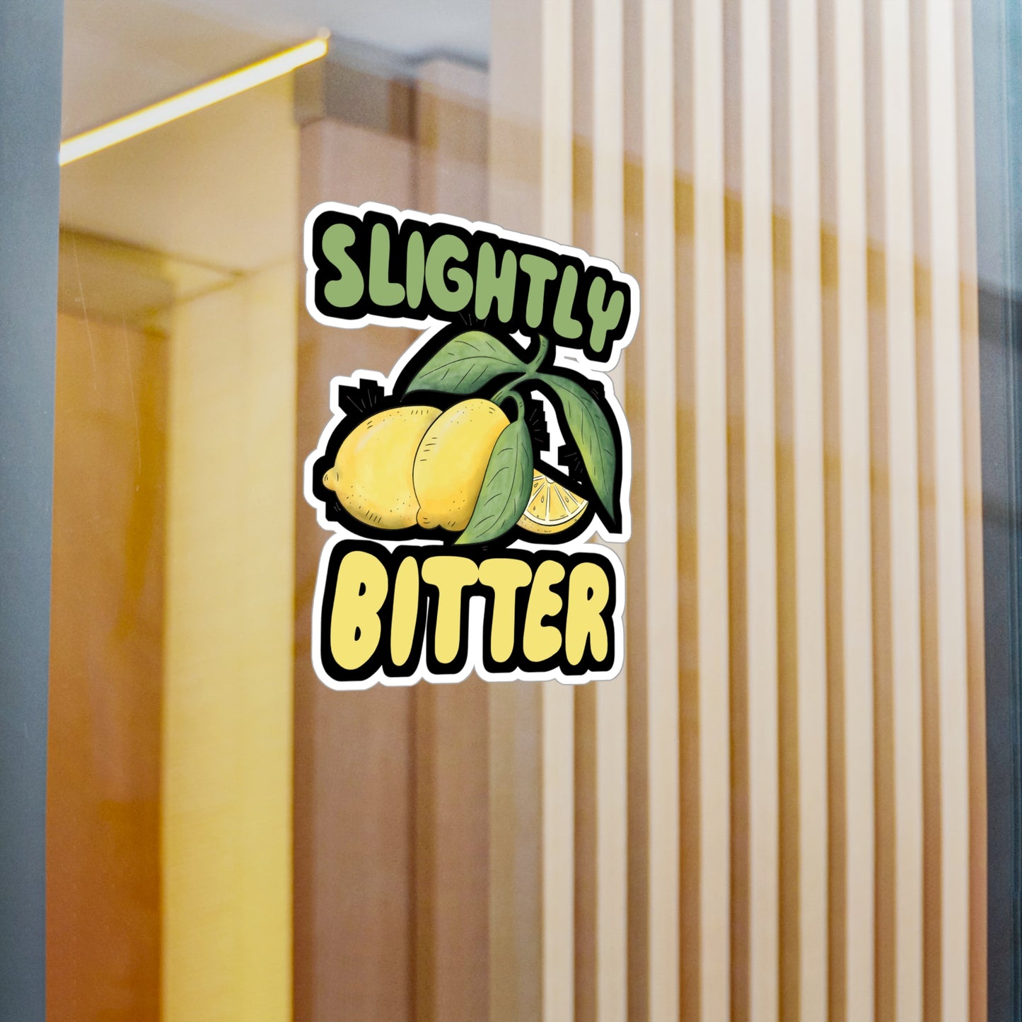 Slightly Bitter - Lemonade Sticker for Wall, Laptop, Window, Truck, Car Lemonade Gift Vinyl Lemon Decal Sticker