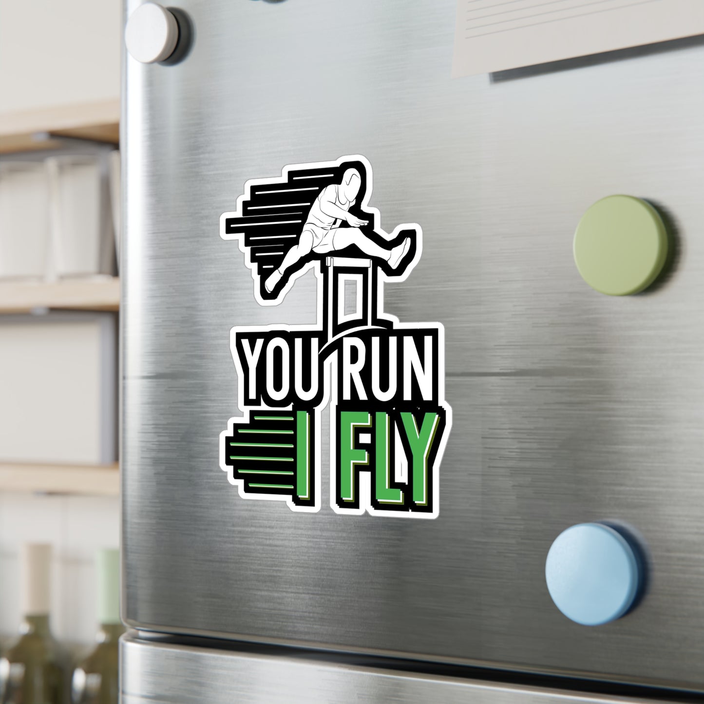 You Run I Fly - Runner Sticker for Wall, Laptop, Window, Truck, Car Runner Gift Vinyl Blade runner Decal Sticker