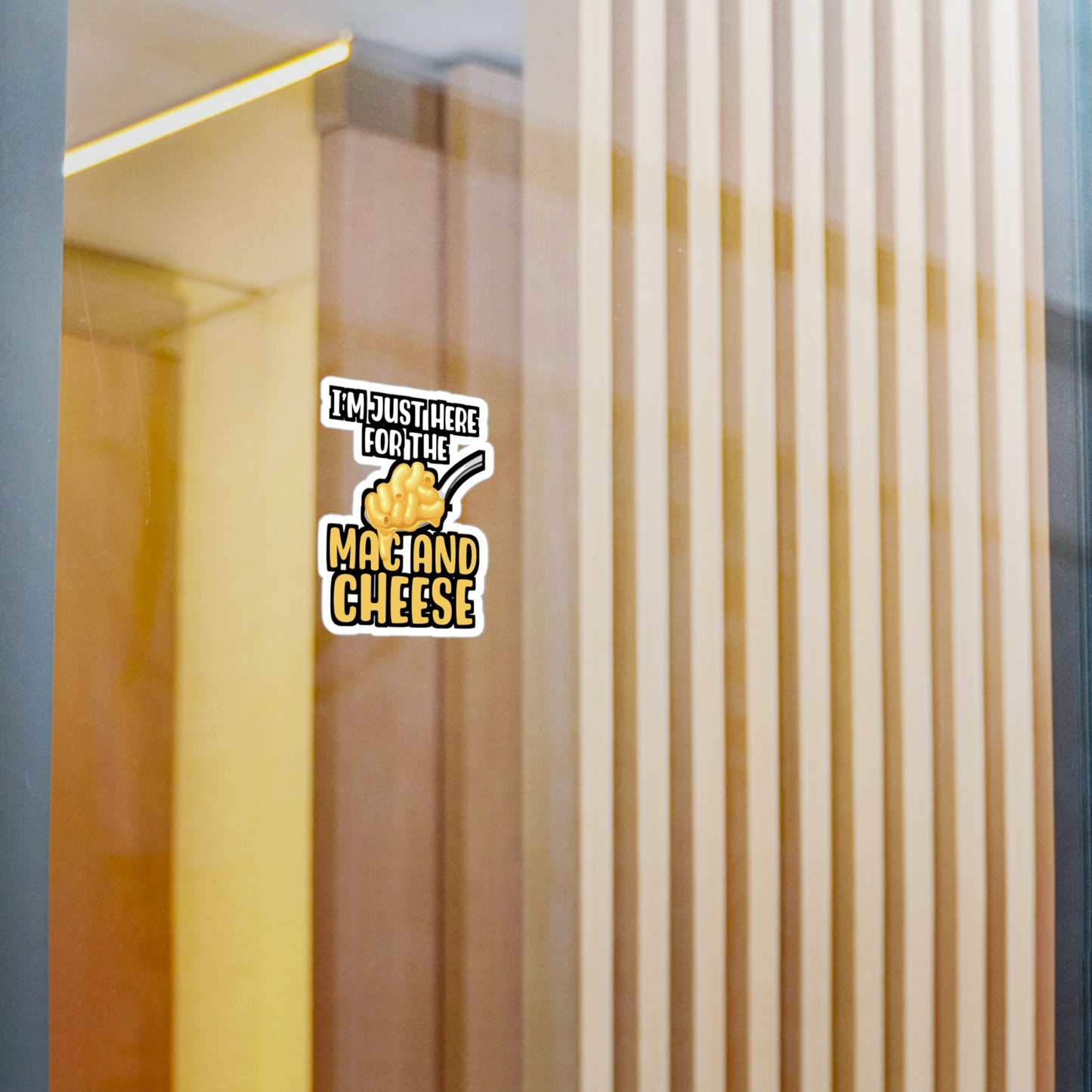 I'm Just Here For The Mac & Cheese - Macaroni Sticker for Laptop Sticker. Water Bottle Sticker, Vinyl Mac Decal - Macaroni Gift