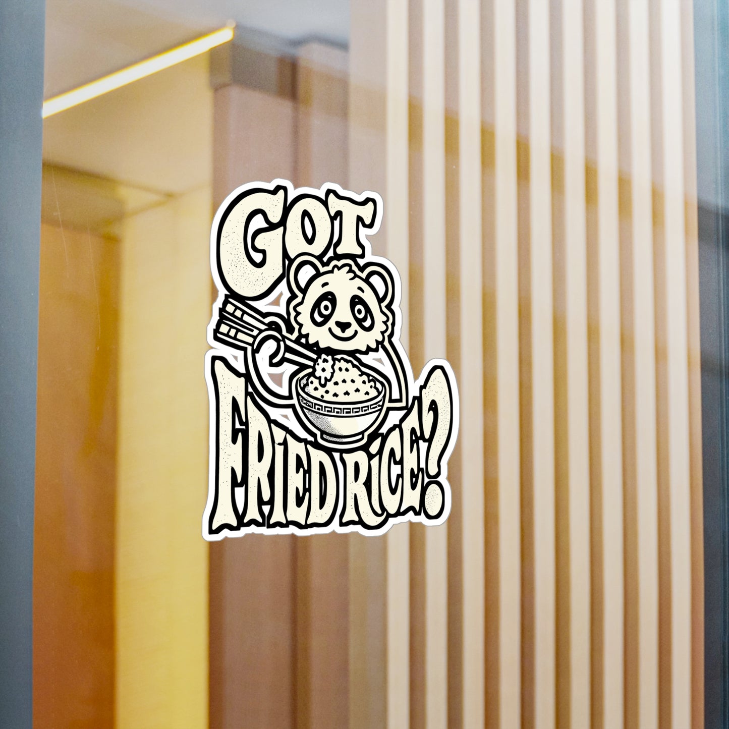 Got Fried Rice? – Vinyl Rice Sticker for Car Window, Laptop & Water Bottle | Funny Fried Rice Bowl Decal, Rice Lover Gift