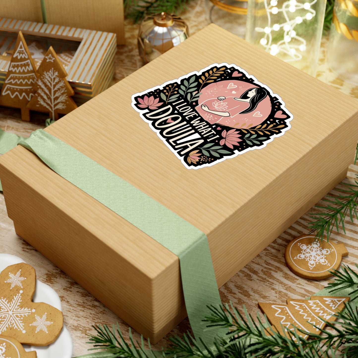 I Love What I Doula - Doula Sticker for Laptop Sticker. Water Bottle Sticker, Vinyl Birth worker Decal - Doula Gift