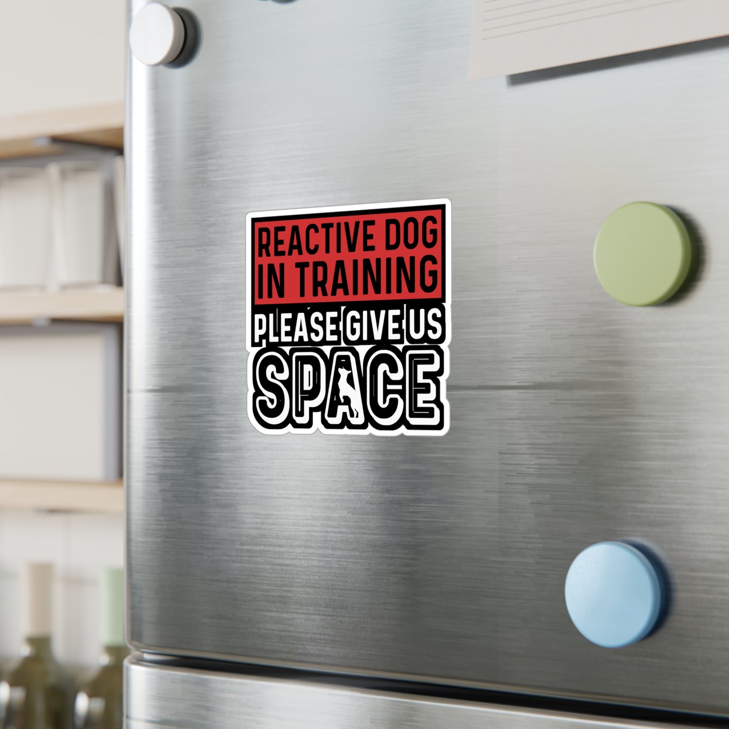 Reactive Dog In Training Please Give Us Space | Dog-trainer Sticker | Agility Decals | Dog-trainer Gift