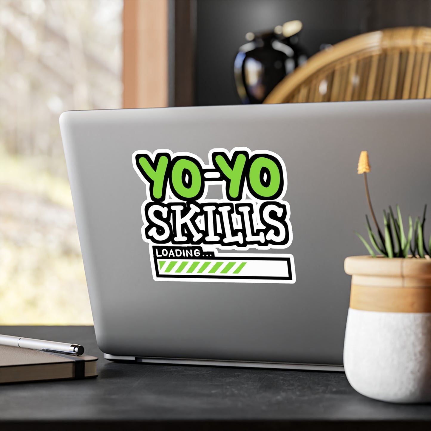 YoYo Skills Loading - Yoyo Sticker for Car Window Laptop Sticker. Water Bottle Sticker, Vinyl Game Decal, 90s Sticker - Yoyo Gift