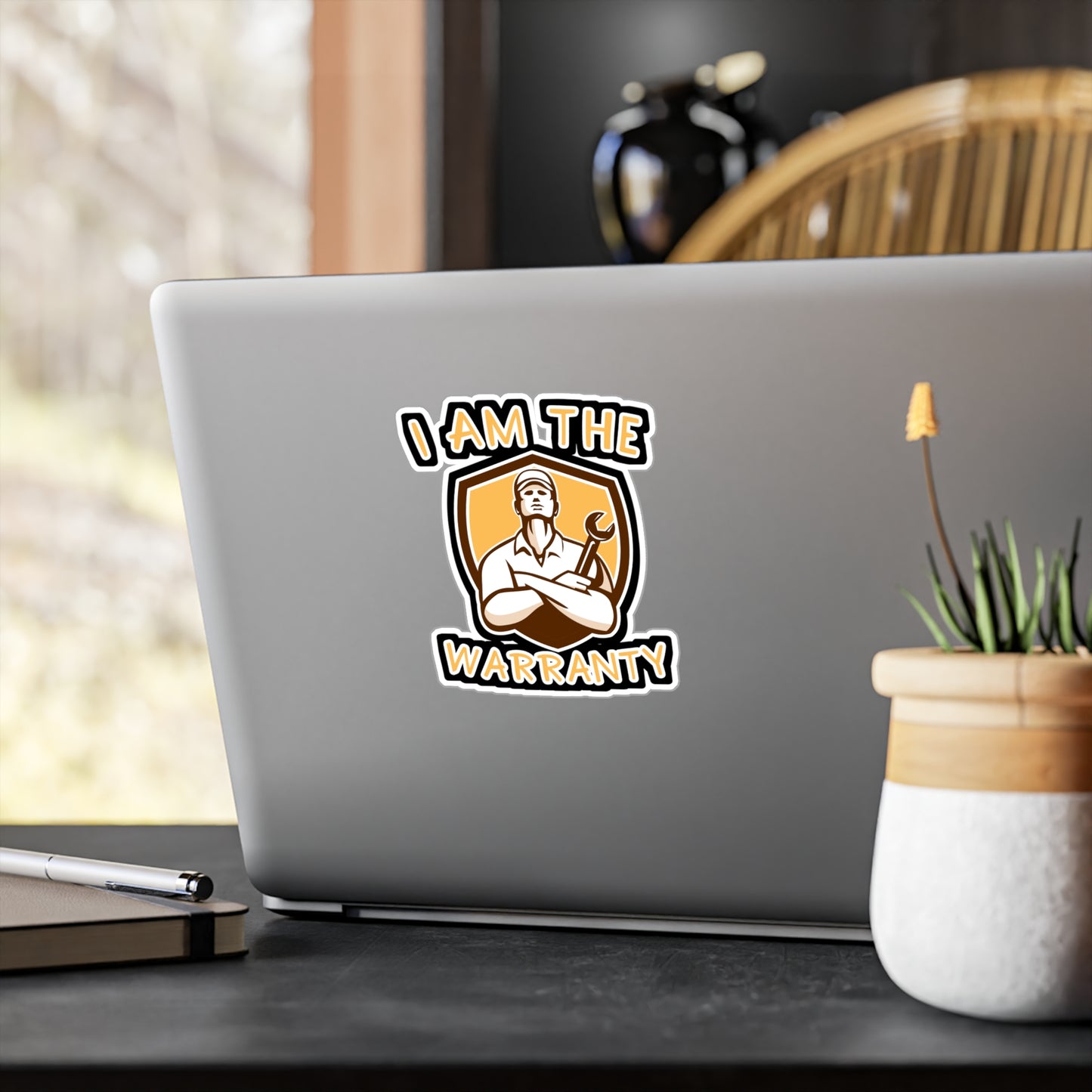 I Am The Warranty - Handyman Sticker for Wall, Laptop, Window, Truck, Car Handyman Gift Vinyl Funny Decal Sticker