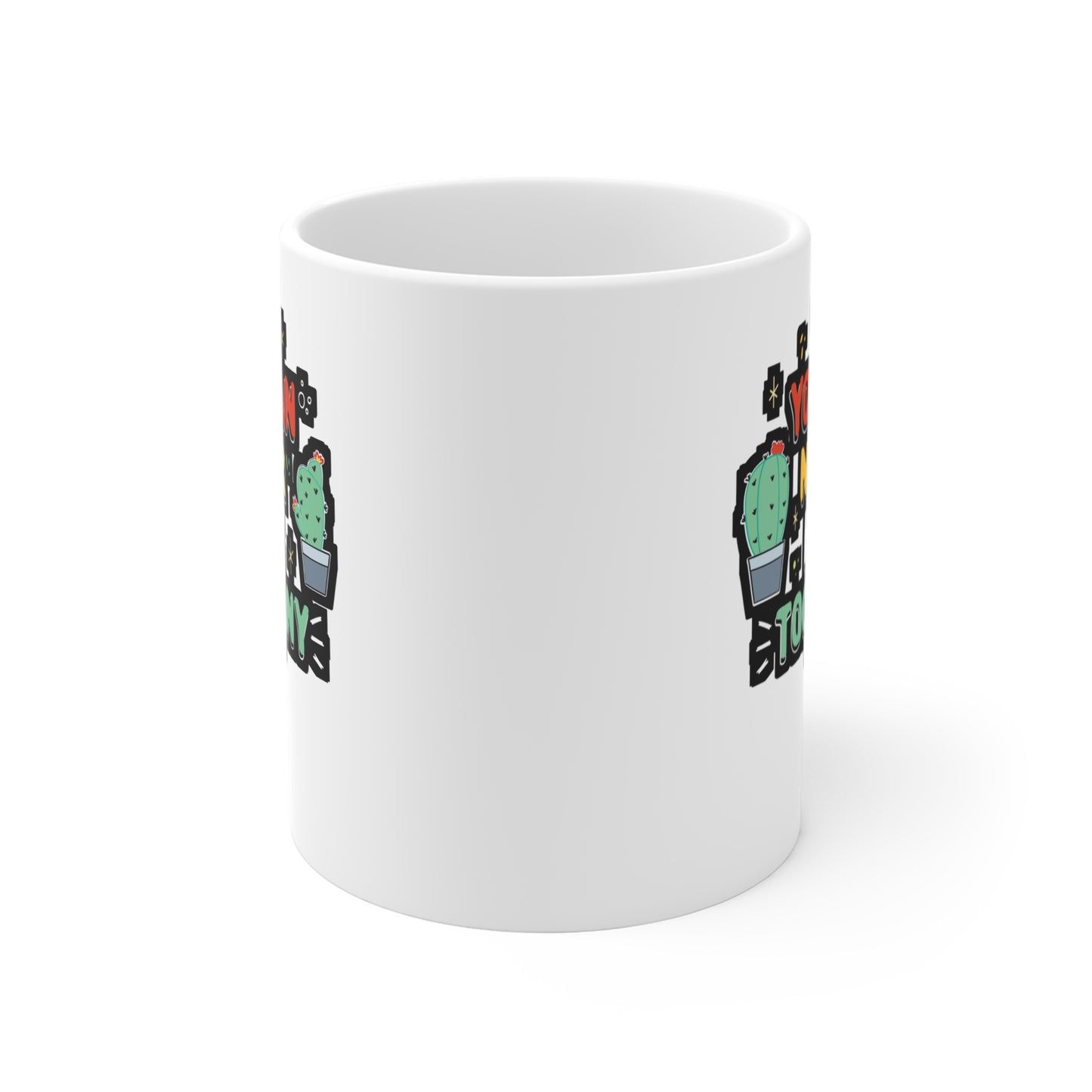 You Can Never Have Too Many Succulent - Cactus Mug for Coffee 11oz. Cactus Cup, White ceramic, Pricks Mug, Pointed Tea Cup - Cactus Gift