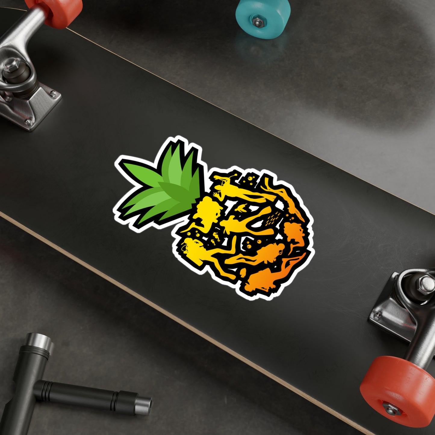 Pineapple Scuba Diver - Diver Sticker for Laptop Sticker. Water Bottle Sticker, Vinyl Scuba-diving Decal - Diver Gift