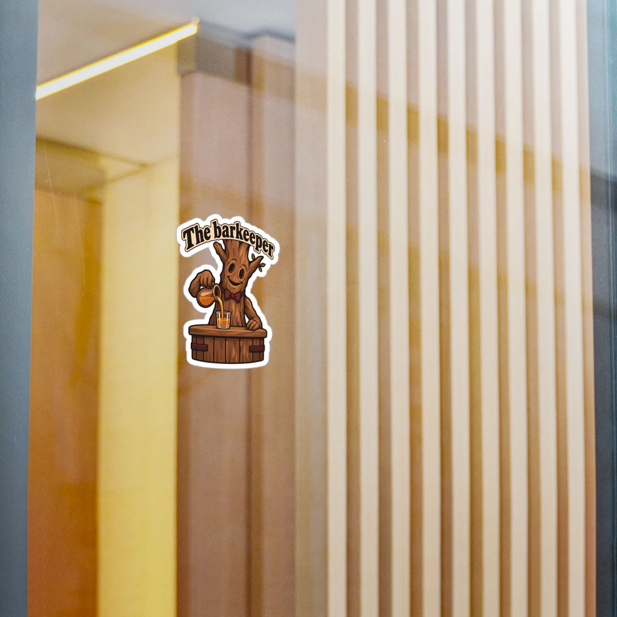 Tree Sticker The Barkeeper – Funny Branch Manager Design for a Tree Worker, Laptop and Water Bottle Decals