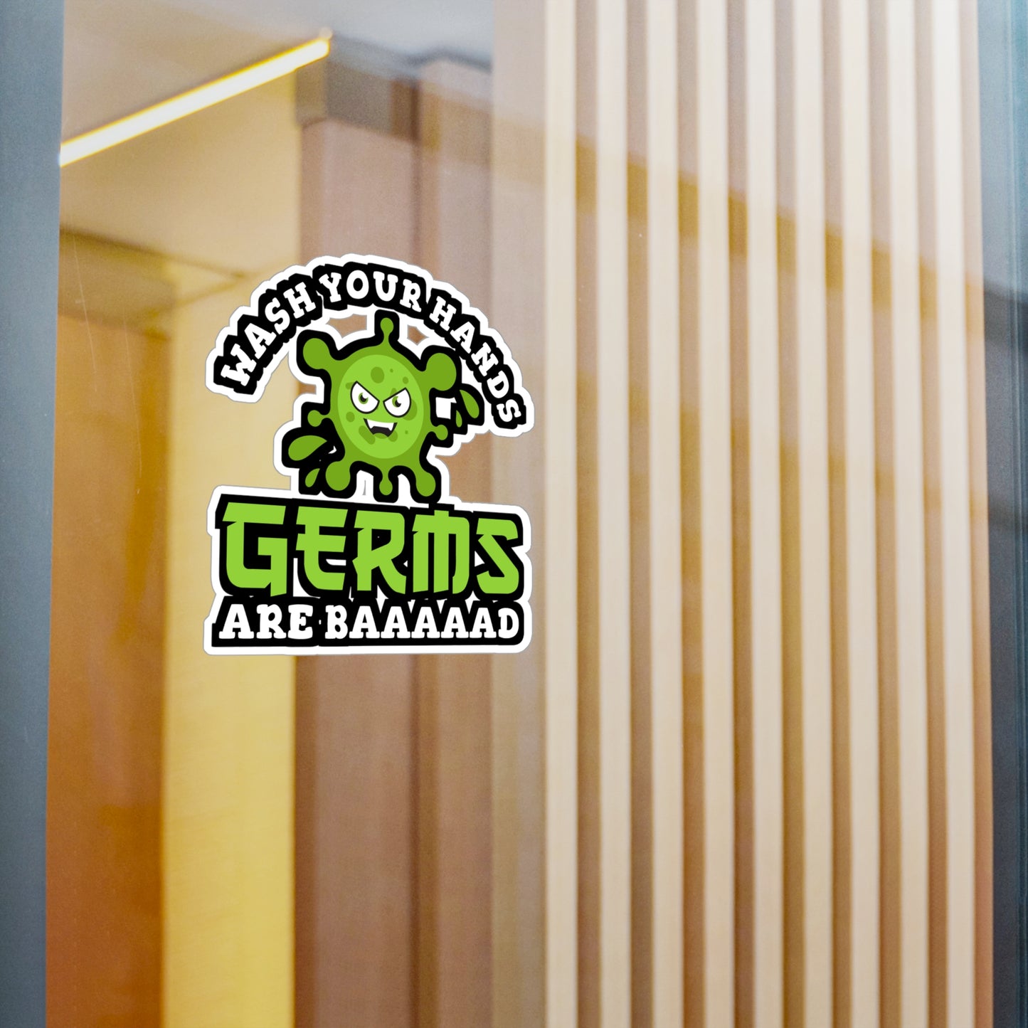 Wash Your Hands Germs Are Baaaaad | School-nurse Sticker | Nursery Decals | Dispense Laptop Sticker | School-nurse Gift | Nursery Gift