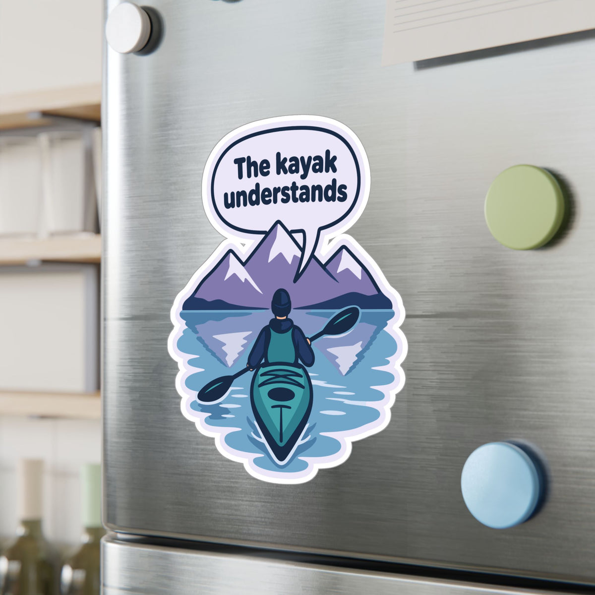 Kayak Sticker "The Kayak Understands" – Kayaking and Rowing Decals for Your Favorite Kayaker