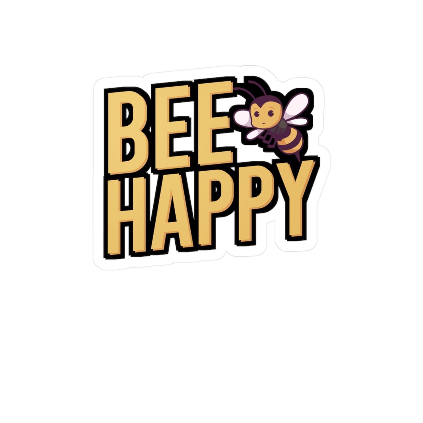 Be happy - Beekeeper Sticker for Wall, Laptop, Window, Truck, Car Beekeeper Gift Vinyl Beekeepers Decal Sticker