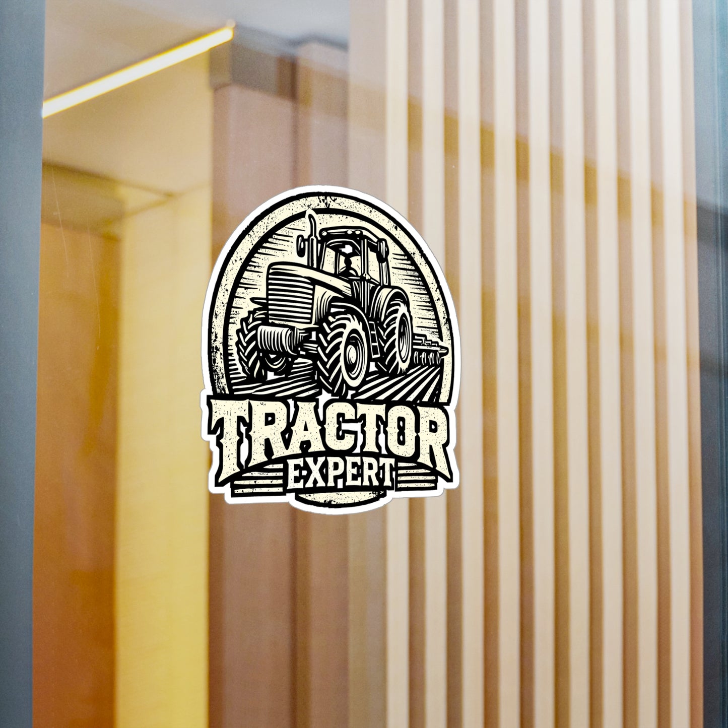 Tractor Expert – Vinyl Tractor Decal for Car, Laptop & Water Bottle | Livestock Sticker | Perfect Farmer Gift