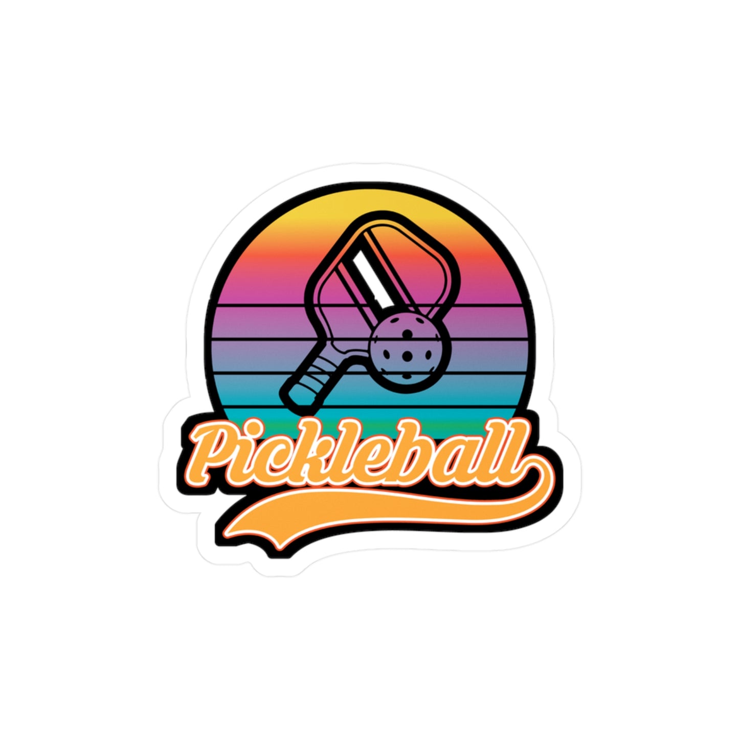 Pickleball -  Sticker for Car Window Laptop Sticker. Water Bottle Sticker, Vinyl  Decal,  Sticker -  Gift