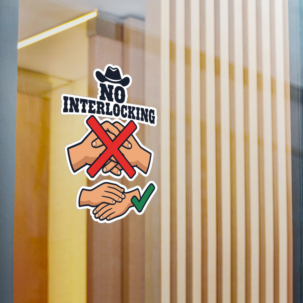 Line Dance Sticker – "No Interlocking" Western Decals for Dancers Who Love Country Life, Laptop & Water Bottle