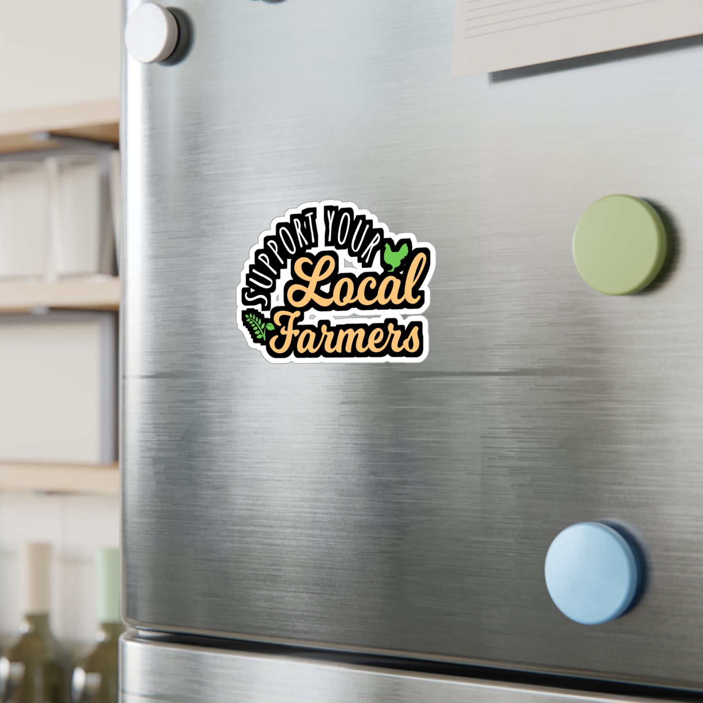 Support Your Local Farmers | Farmer Sticker | Tractor Decals | Livestock Laptop Sticker | Farmer Gift | Tractor Gift