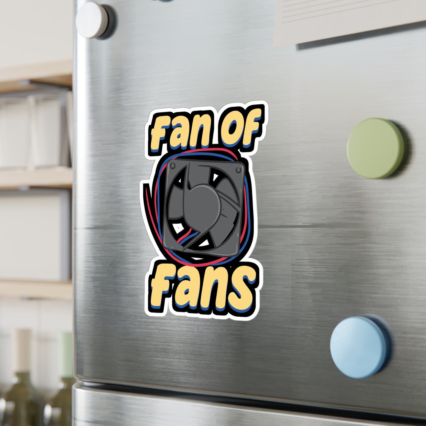 Fan Of Fans HVAC Tech | HVAC Sticker | Air-conditioner Decals | Ducts Laptop Sticker | HVAC Gift | Air-conditioner Gift