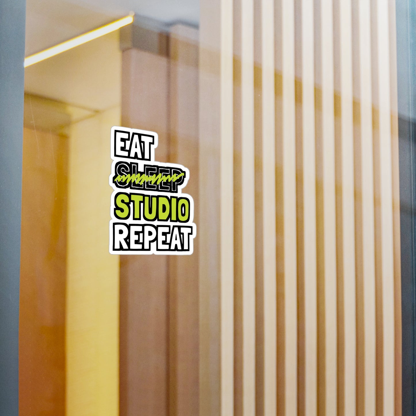 Eat Sleep Studio Repeat - Architecture Sticker for Laptop Sticker. Water Bottle Sticker, Vinyl Studio Decal - Architecture Gift