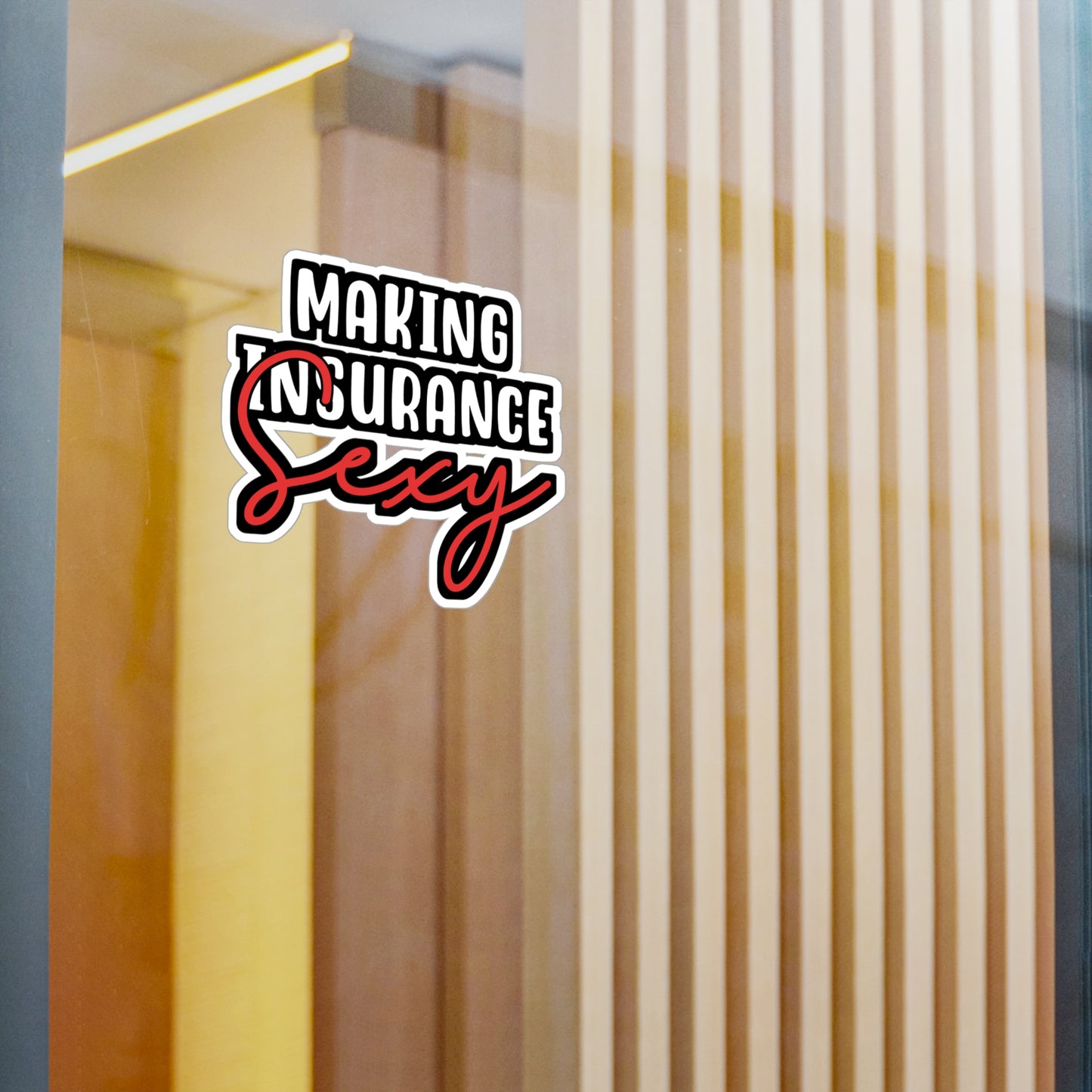 Maiking Insurance Sexy | Insurance-agent Sticker | Policy Decals | Premium Laptop Sticker | Insurance-agent Gift | Policy Gift