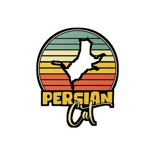 Persian Cat - Kittens Sticker for Car Window Laptop Sticker. Water Bottle Sticker, Vinyl Ruler Decal, Pet Sticker - Kittens Gift