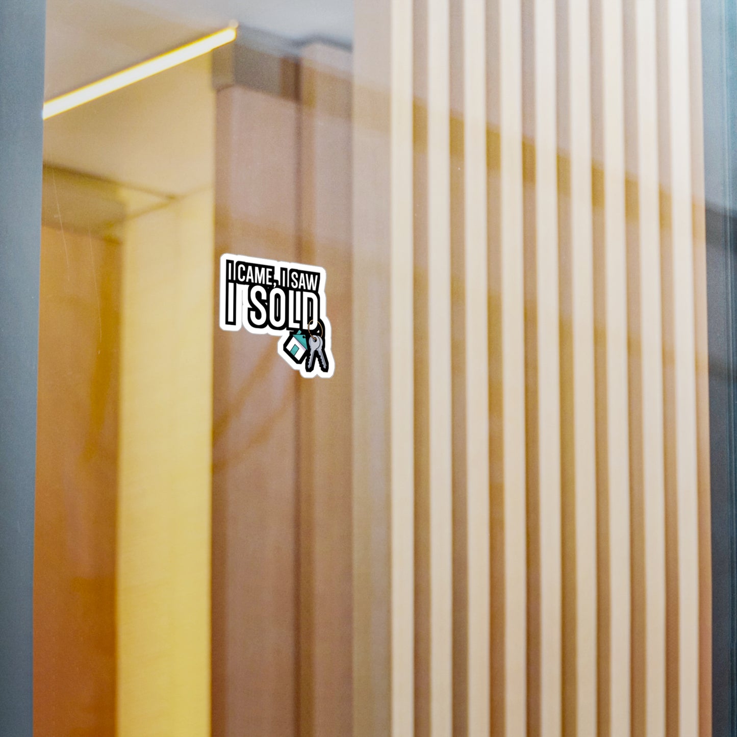 I came i saw i sold - Real estate Sticker for Car, Wall, Laptop, Window, Truck Real estate Gift Vinyl Real estate agent Decal Sticker