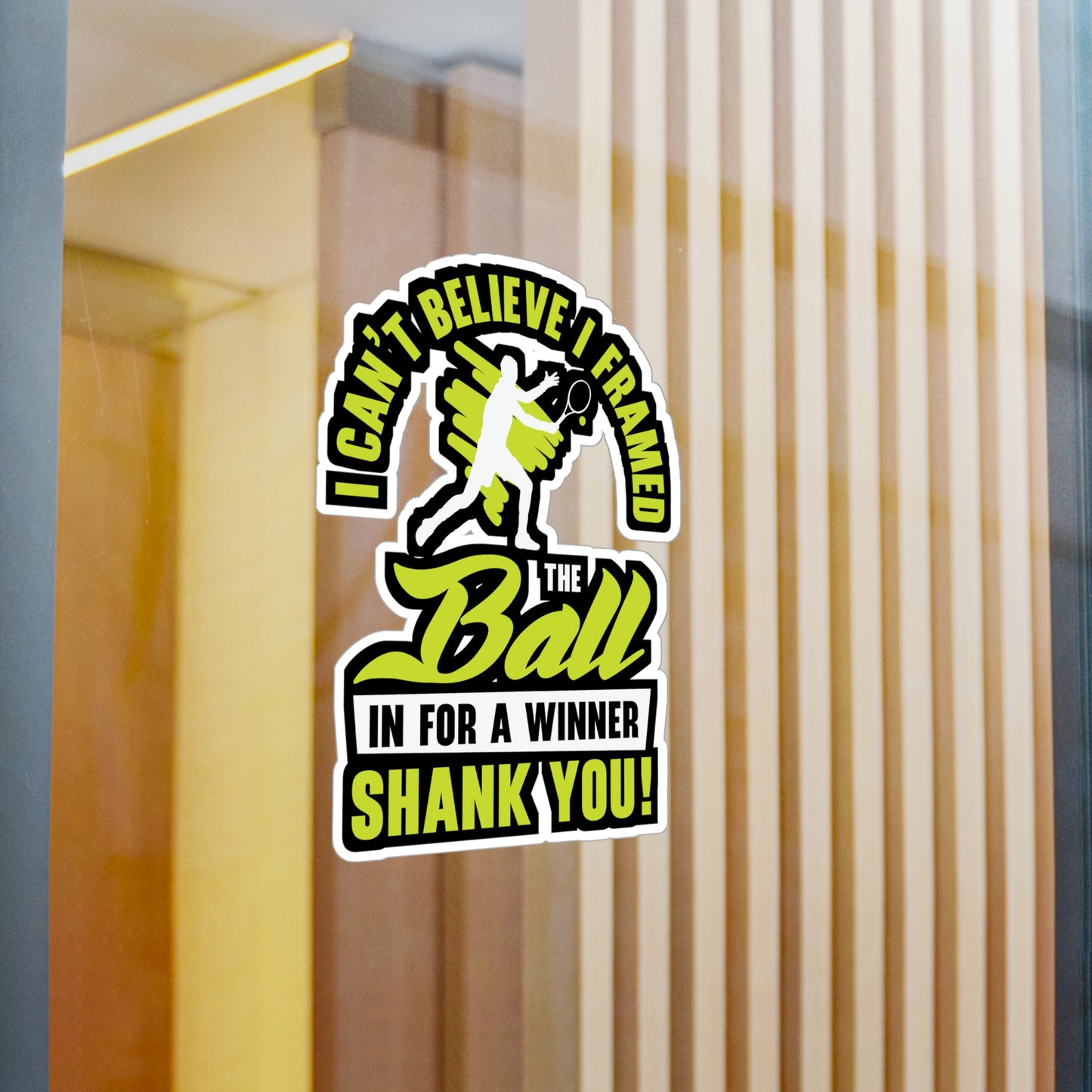 I Framed The Ball - Padel Sticker for Laptop Sticker. Water Bottle Sticker, Vinyl Padel court Decal - Padel Gift