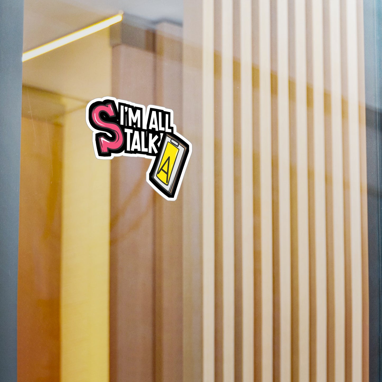 I'm All Talk - Speech-pathology Sticker for Laptop Sticker. Water Bottle Sticker, Vinyl Phoneme Decal - Speech-pathology Gift