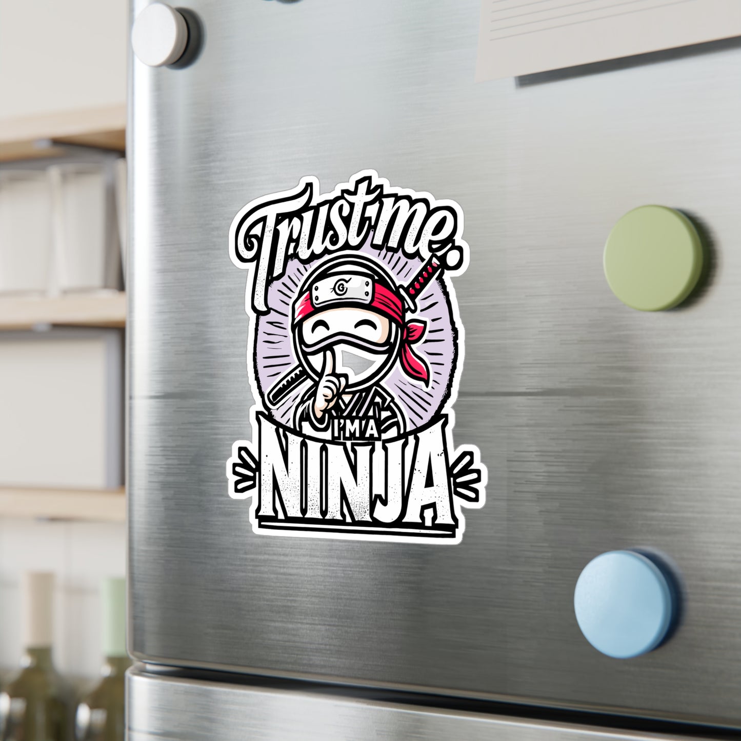 Trust Me, I'm a Ninja – Vinyl Sticker for Laptop or Water Bottle | Martial Arts Decal, Ninja Gift for Him/Her