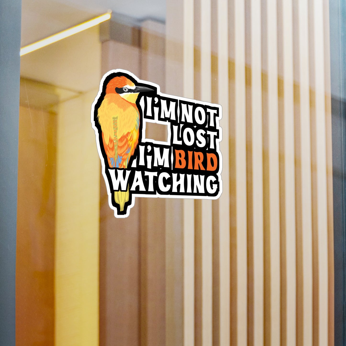 I'm Bird Watching | Birdwatcher Sticker | Binocular Decals | Bird nerd Laptop Sticker | Birdwatcher Gift | Binocular Gift