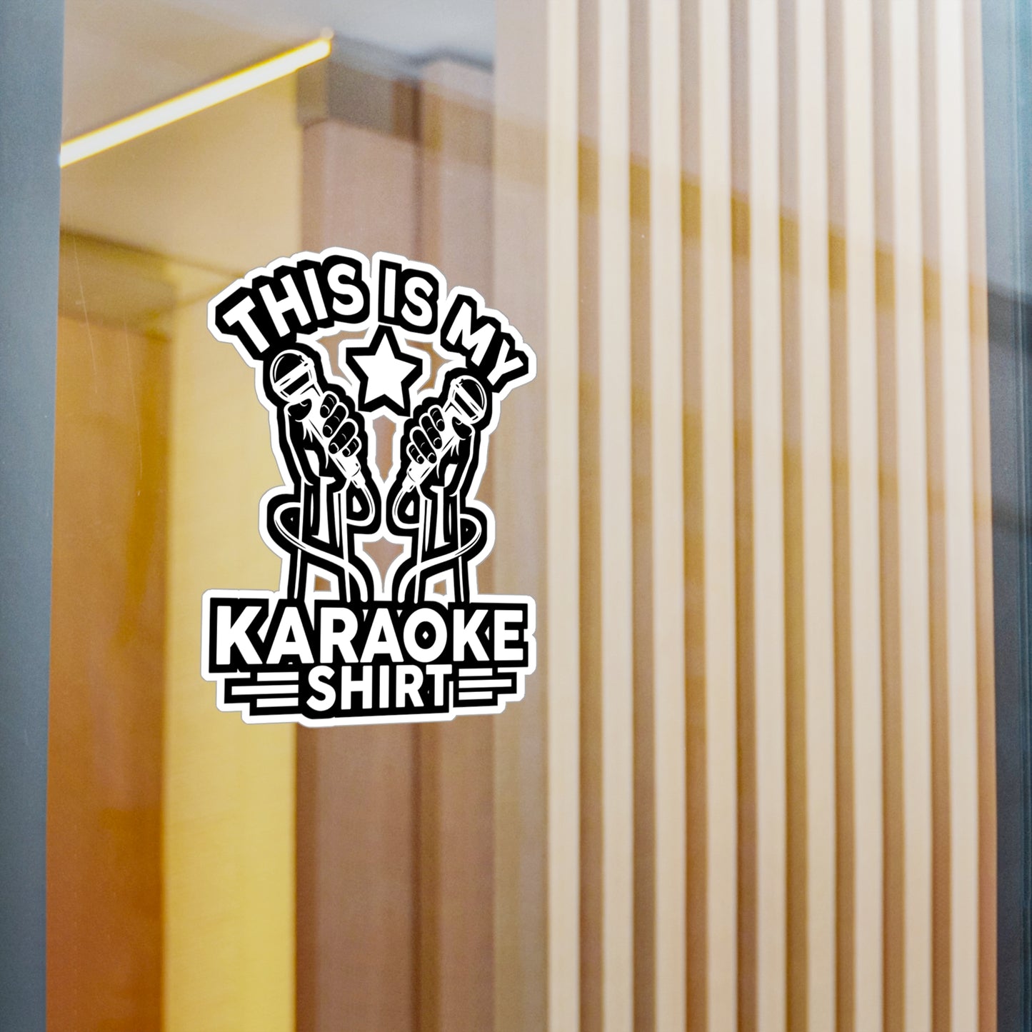 Paraoke Party Singing  - Karaoke Sticker for Laptop Sticker. Water Bottle Sticker, Vinyl Karaoke party Decal - Karaoke Gift