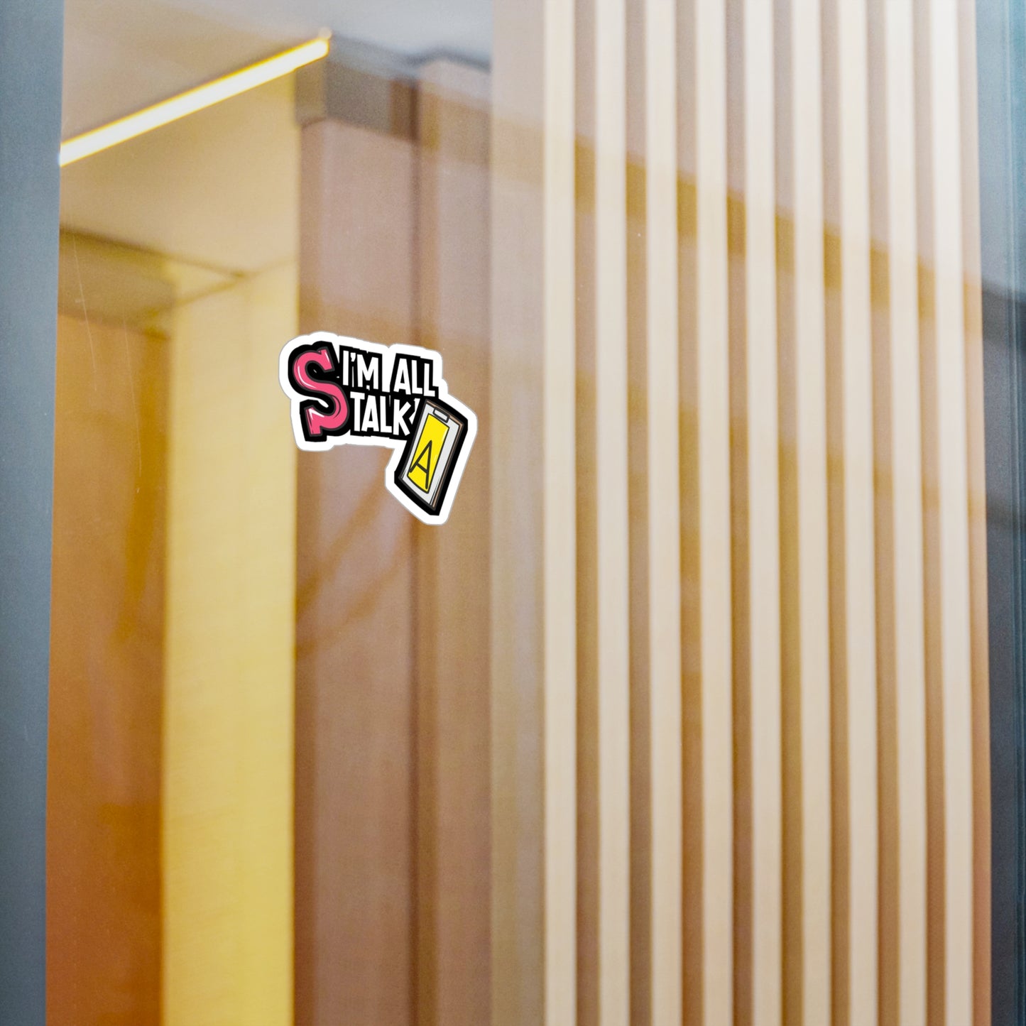 I'm All Talk - Speech-pathology Sticker for Laptop Sticker. Water Bottle Sticker, Vinyl Phoneme Decal - Speech-pathology Gift